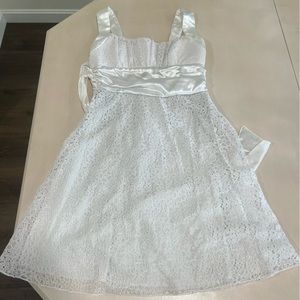White Floral Lace Dress